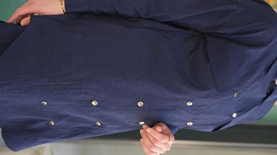 Qupra Çıt Çıtlı Gömlek Pantolon Lacivert İkili Takım Cloud