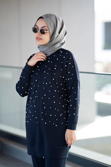 Yumuşak Dokulu Lacivert Modal İkili Takım Elizabeth