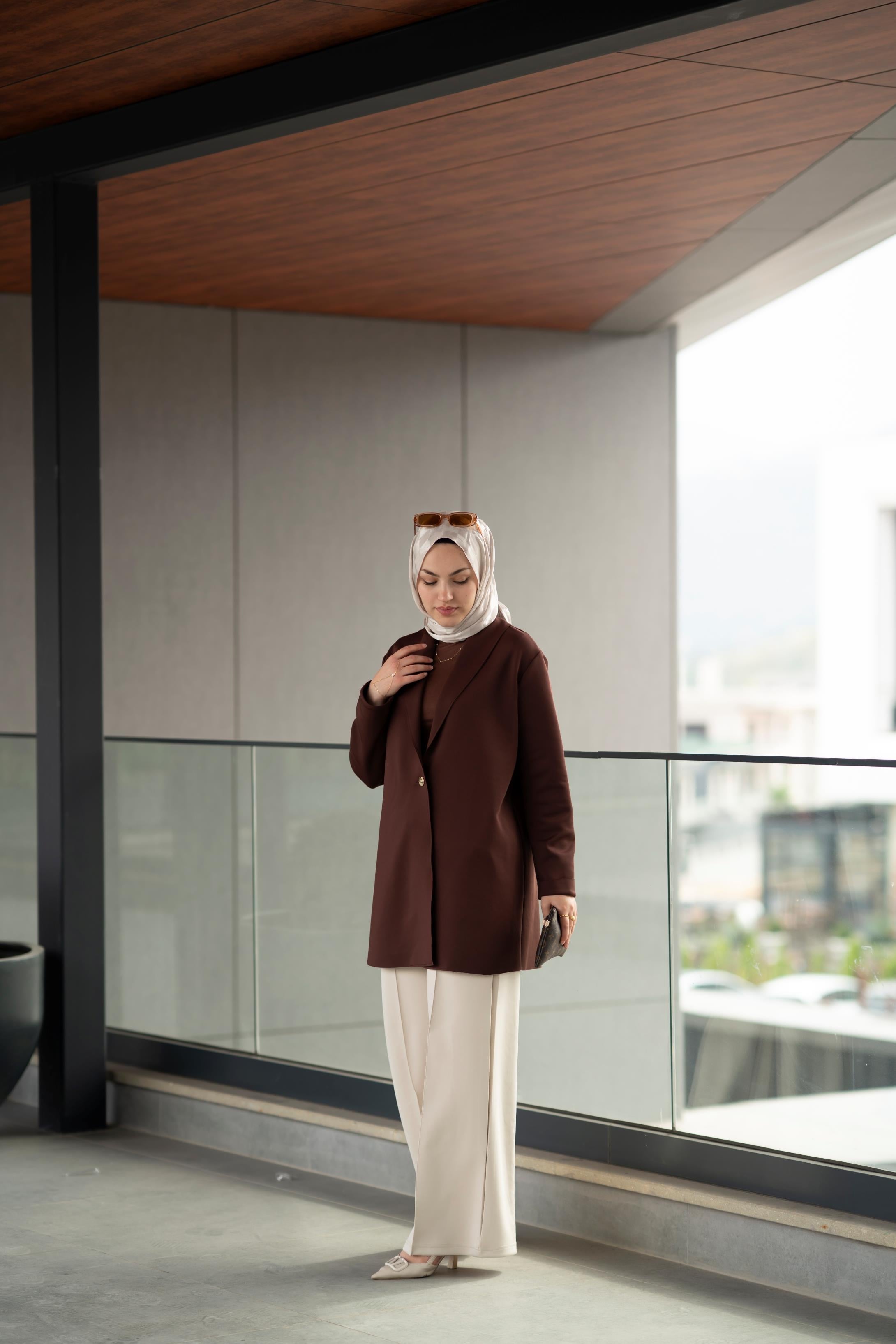 Scuba Kahve Ceket Arya