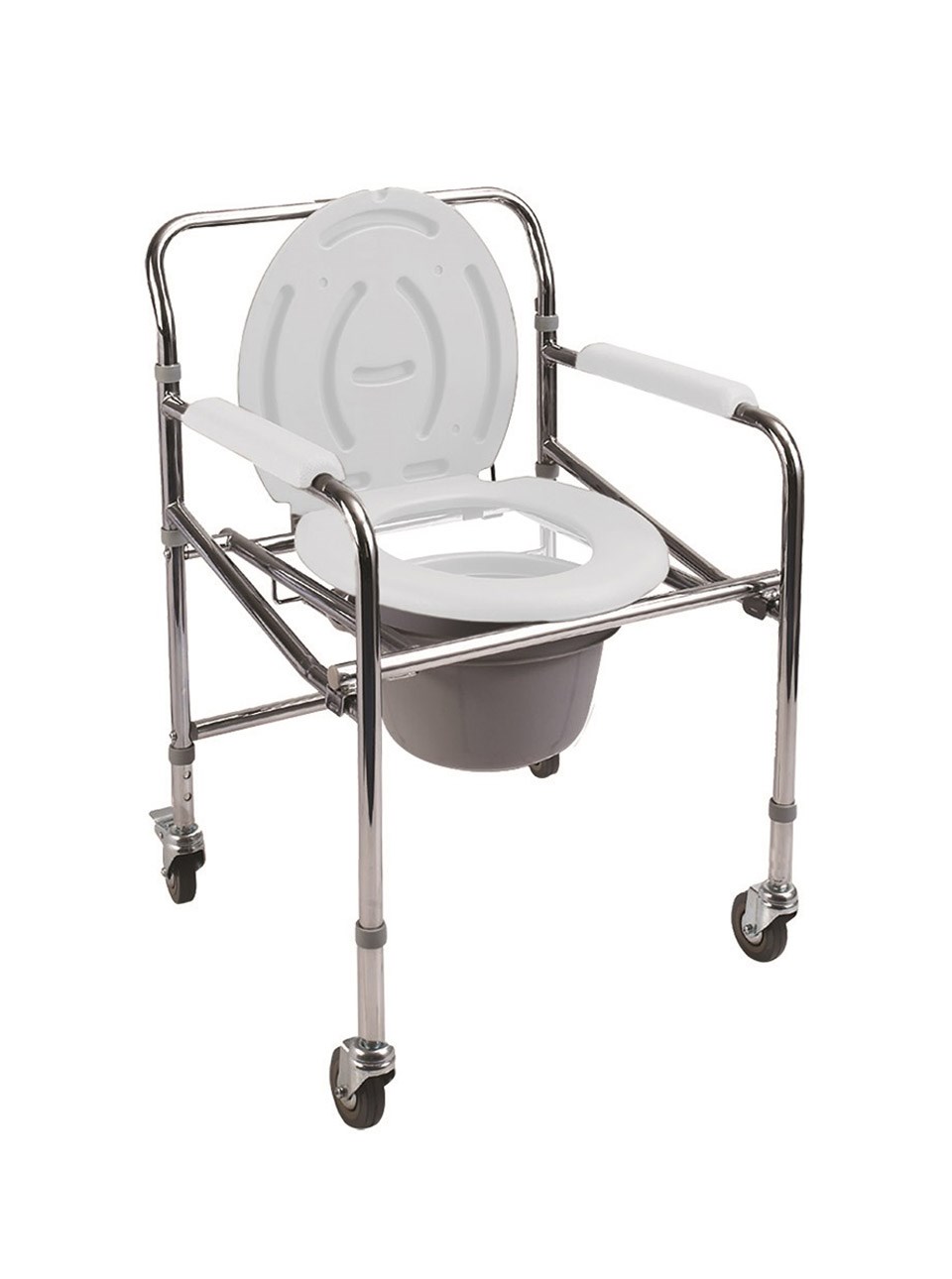 Banyo Tuvalet Tekerlekli SandalyePoylin P561 Katlanır Tekerlekli Tuvalet Sandalyesi