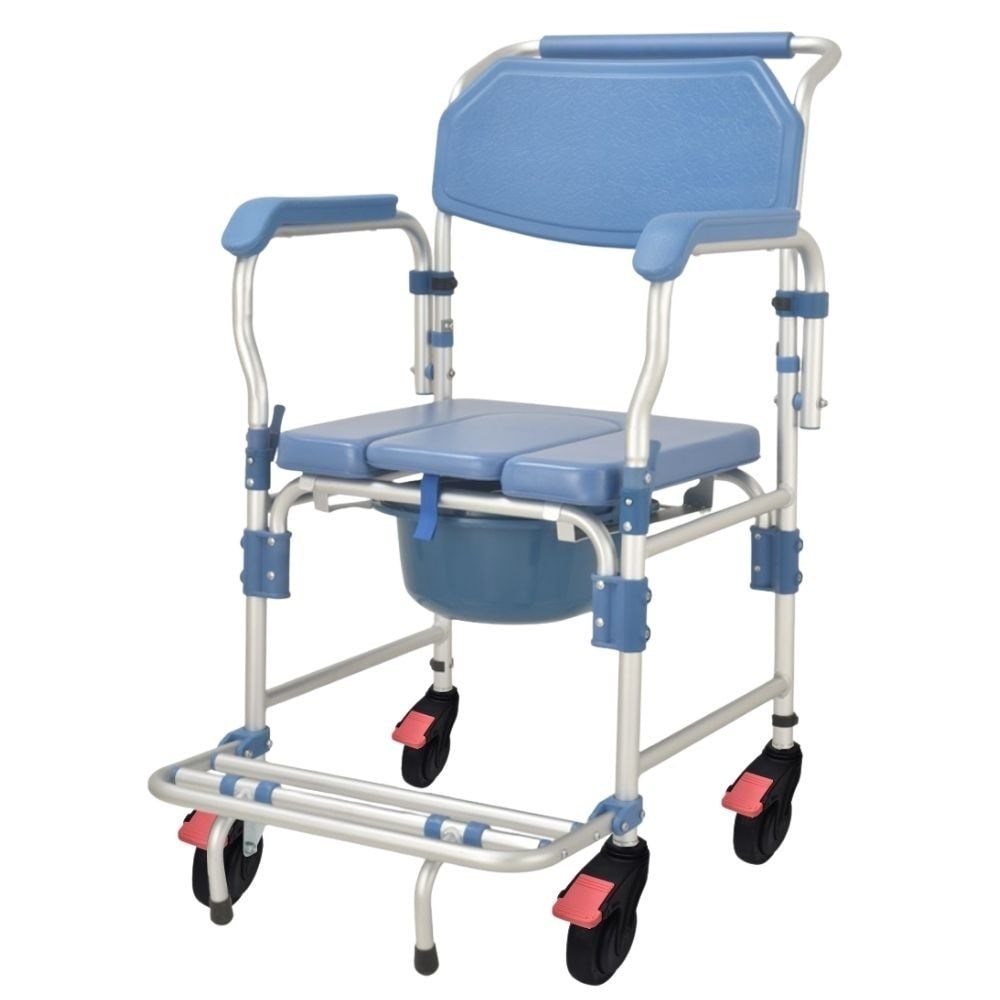 Banyo ve Tuvalet Tekerlekli SandalyePoylin P610 Alüminyum Banyo Tuvalet Sandalyesi