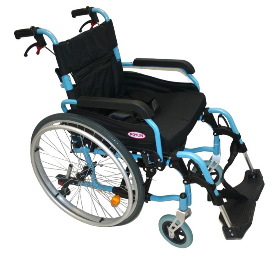 Manuel Tekerlekli SandalyePoylin P957 Hafif Alüminyum Tekerlekli Sandalye (42 CM)