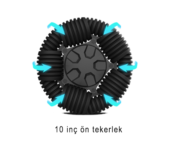 10 inç ön tekerlek