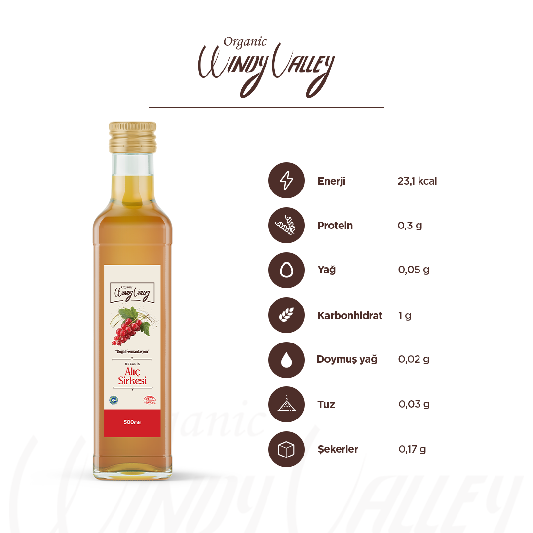 Organik Alıç Sirkesi (500 ml) 