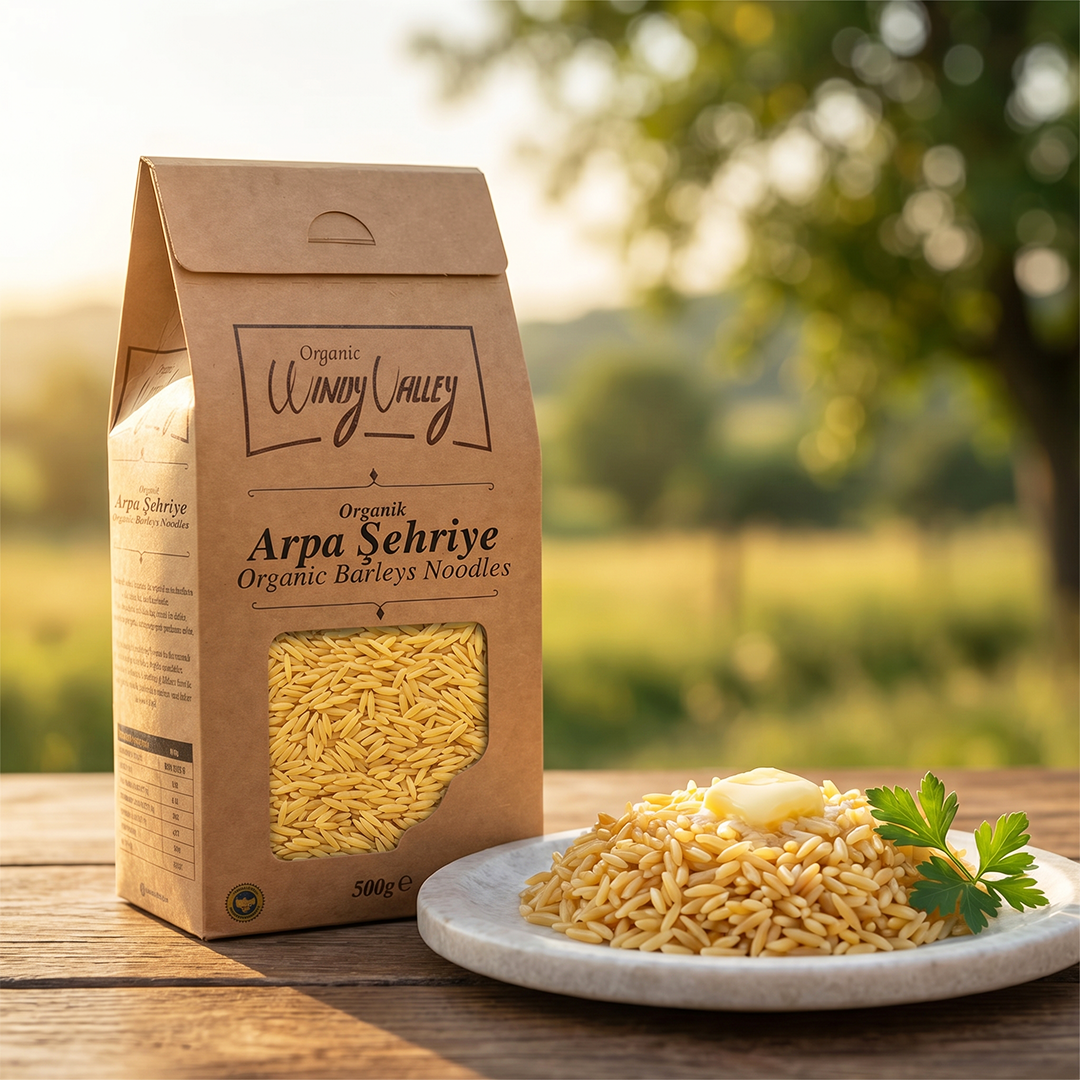 Organik Arpa Şehriye (500 gr) Yerli ürün 