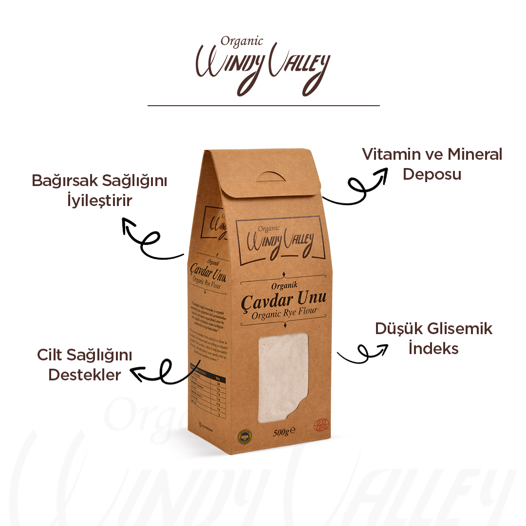 Organik Çavdar Unu (500 gr) Yerli ürün
