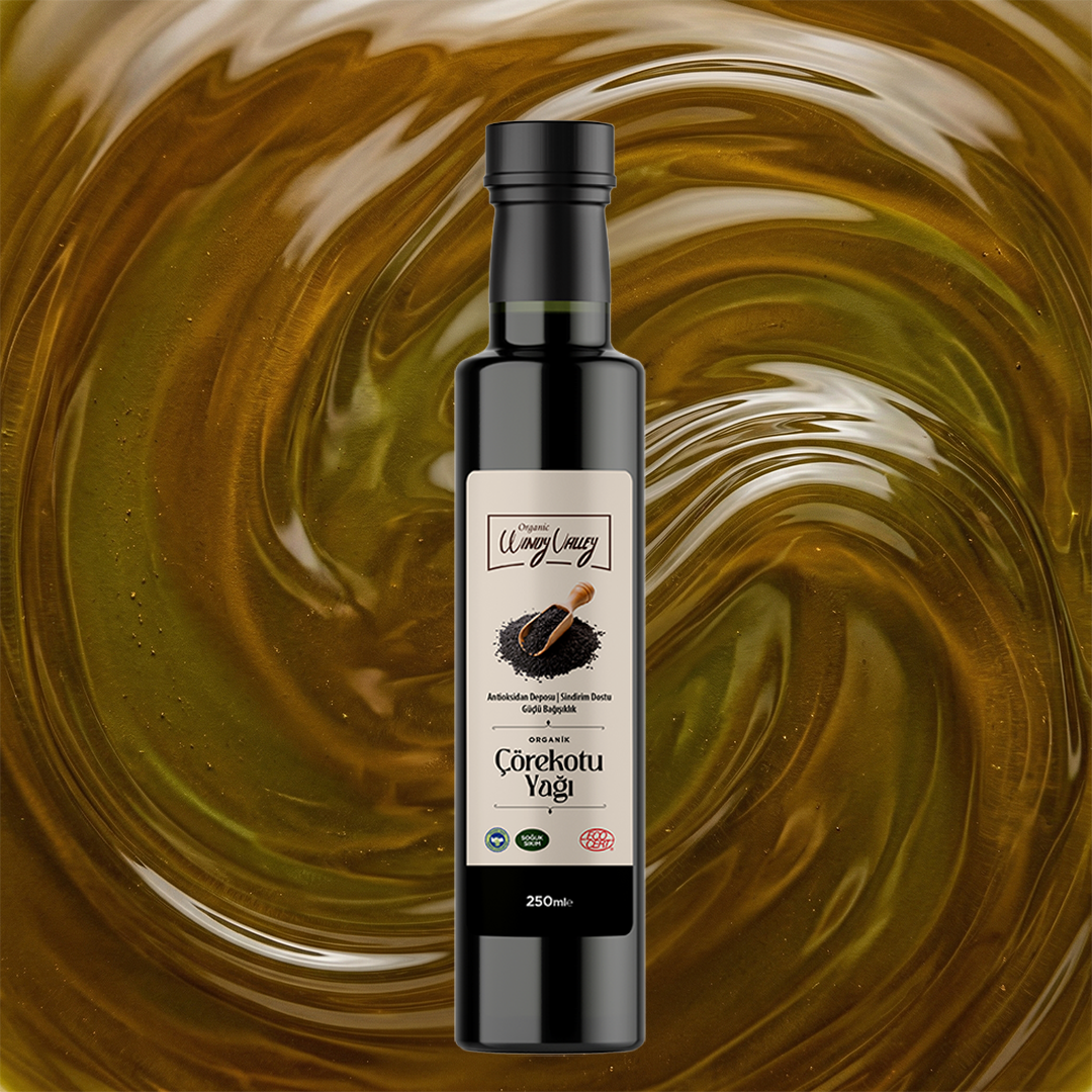 Organik Çörekotu Yağı (250 ml) Soğuk sıkım   
