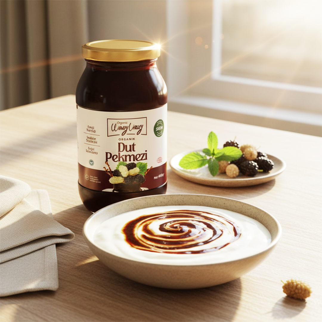 Organik Dut Pekmezi (460gr) Soğuk Sıkım, Şeker ilavesiz  