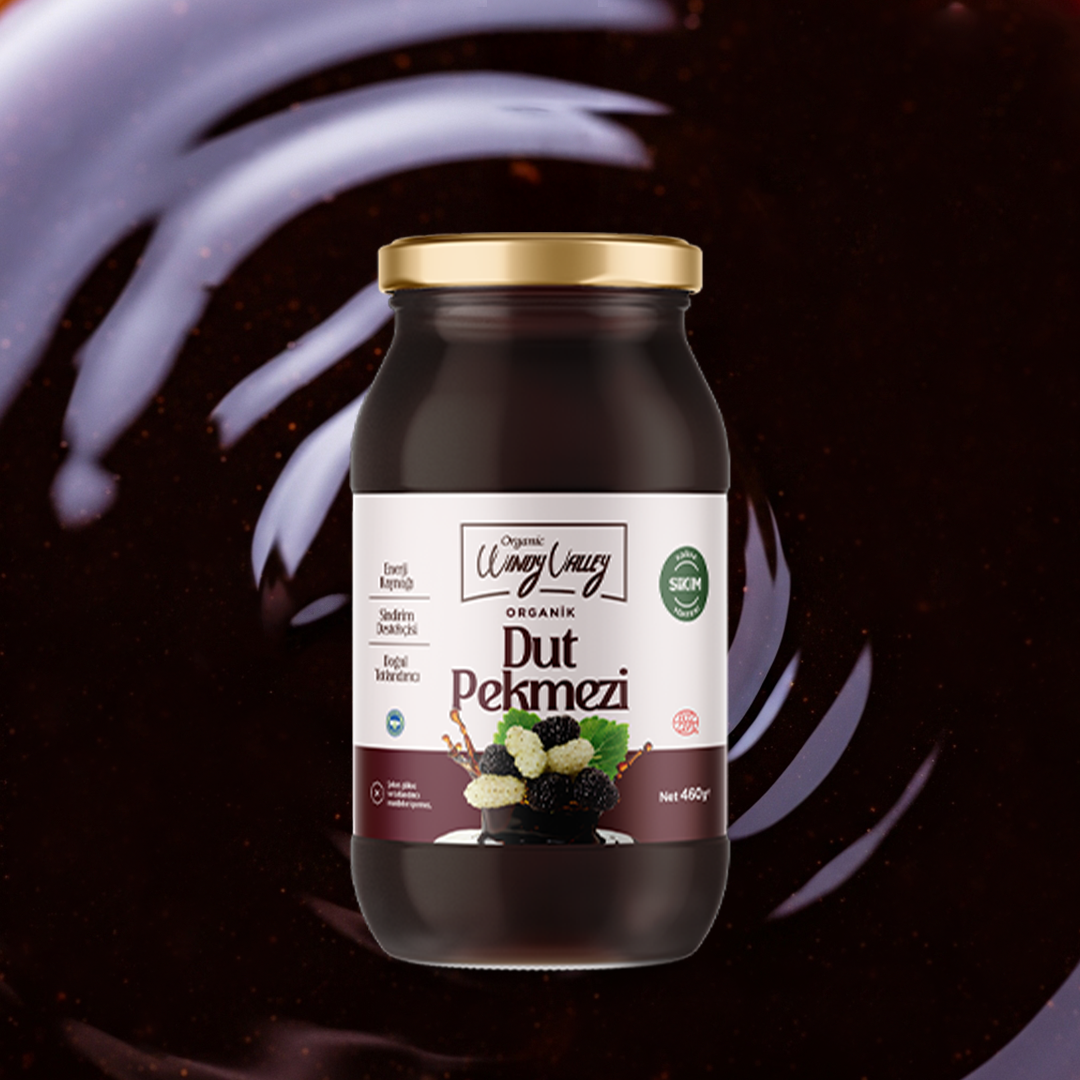 Organik Dut Pekmezi (460gr) Soğuk Sıkım, Şeker ilavesiz  