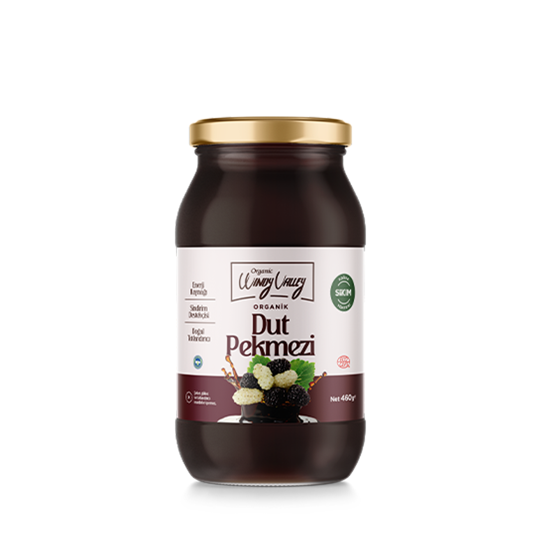 Organik Dut Pekmezi (460gr) Soğuk Sıkım, Şeker ilavesiz  