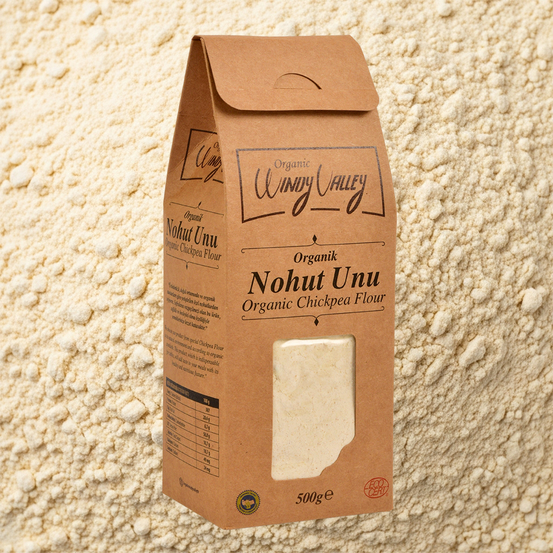 Organik Glutensiz Nohut Unu  (500 gr)  Yerli ürün 