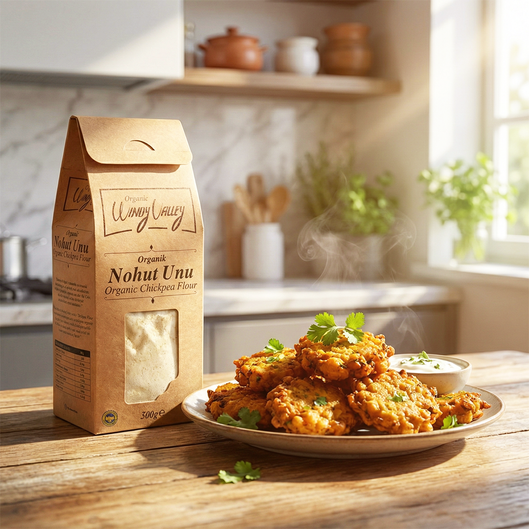 Organik Glutensiz Nohut Unu  (500 gr)  Yerli ürün 