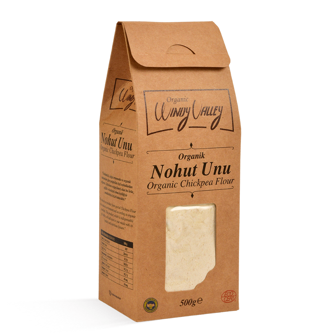 Organik Glutensiz Nohut Unu  (500 gr)  Yerli ürün 