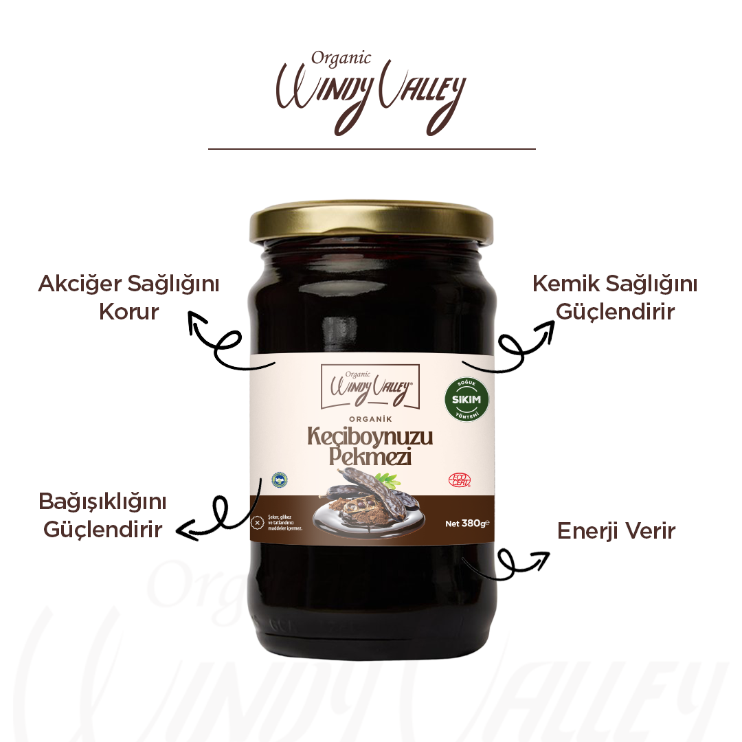 Organik Keçiboynuzu Pekmezi Özü  (380gr)