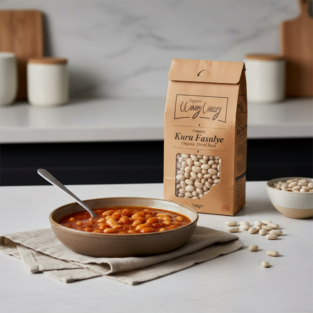 Organik Kuru Fasulye  (750  gr) Yerli ürün