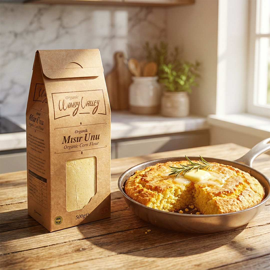 Organik Mısır Unu (500 gr) Yerli ürün