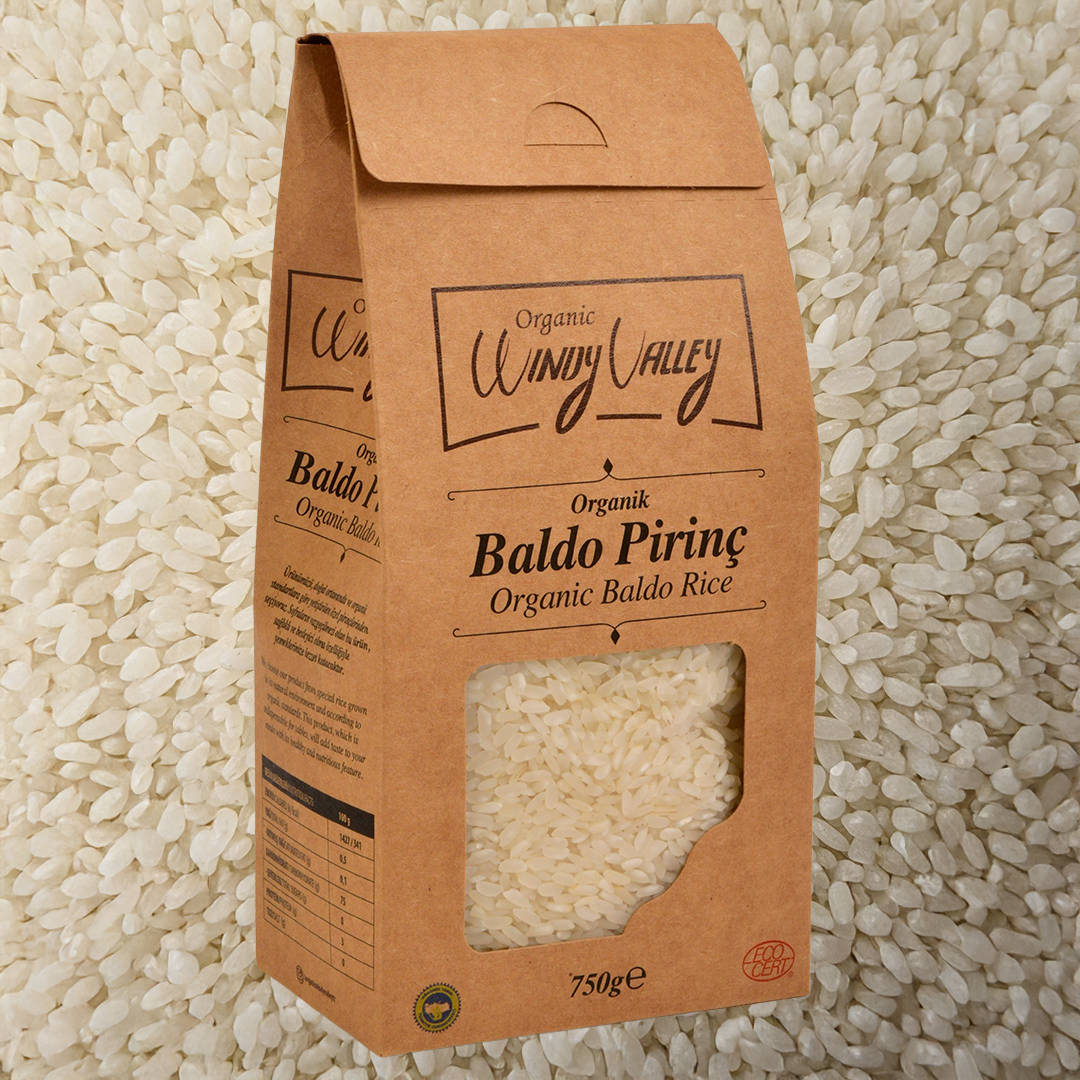 Organik Pilavlık Baldo Pirinç (750 gr) Yerli ürün 