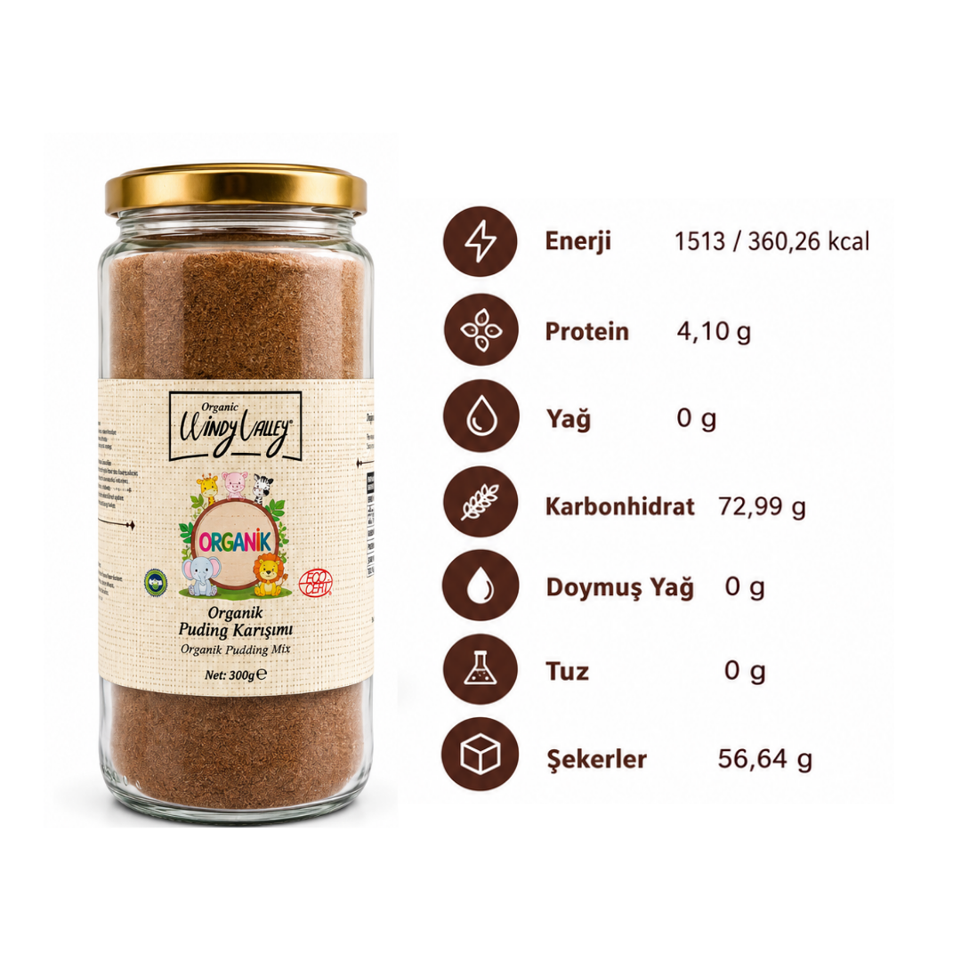 Organik  Puding Karışımı   (300 gr)   