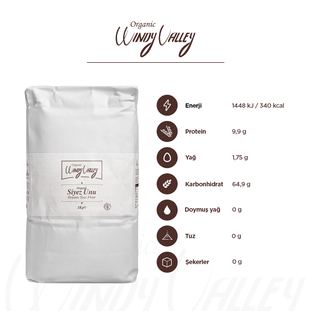 Organik Siyez Unu  (1 kg)