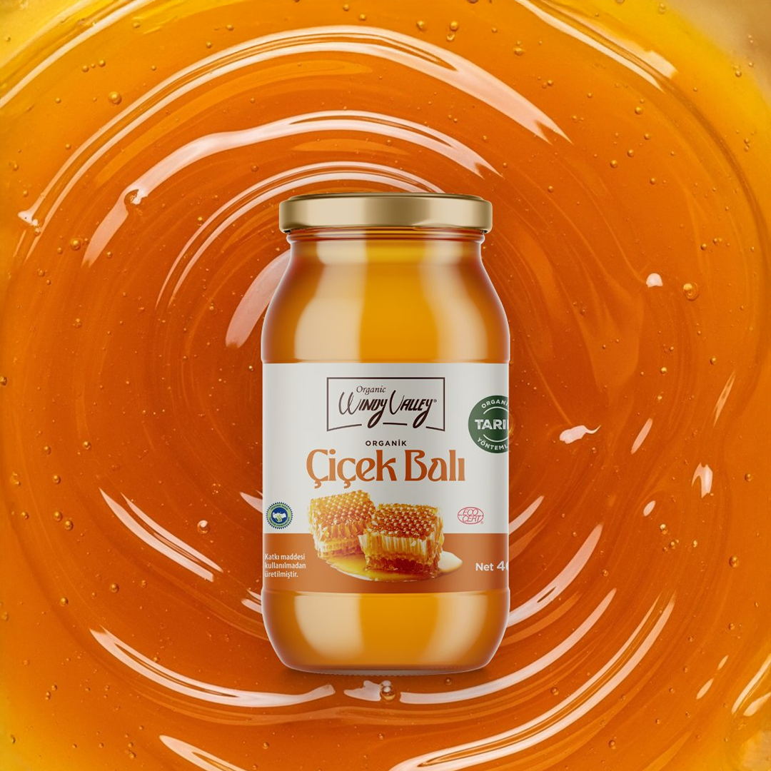 Organik Süzme Çiçek Balı (460 gr) 