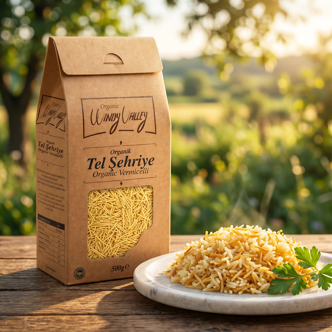 Organik Tel şehriye 500 gr (Yerli ürün)