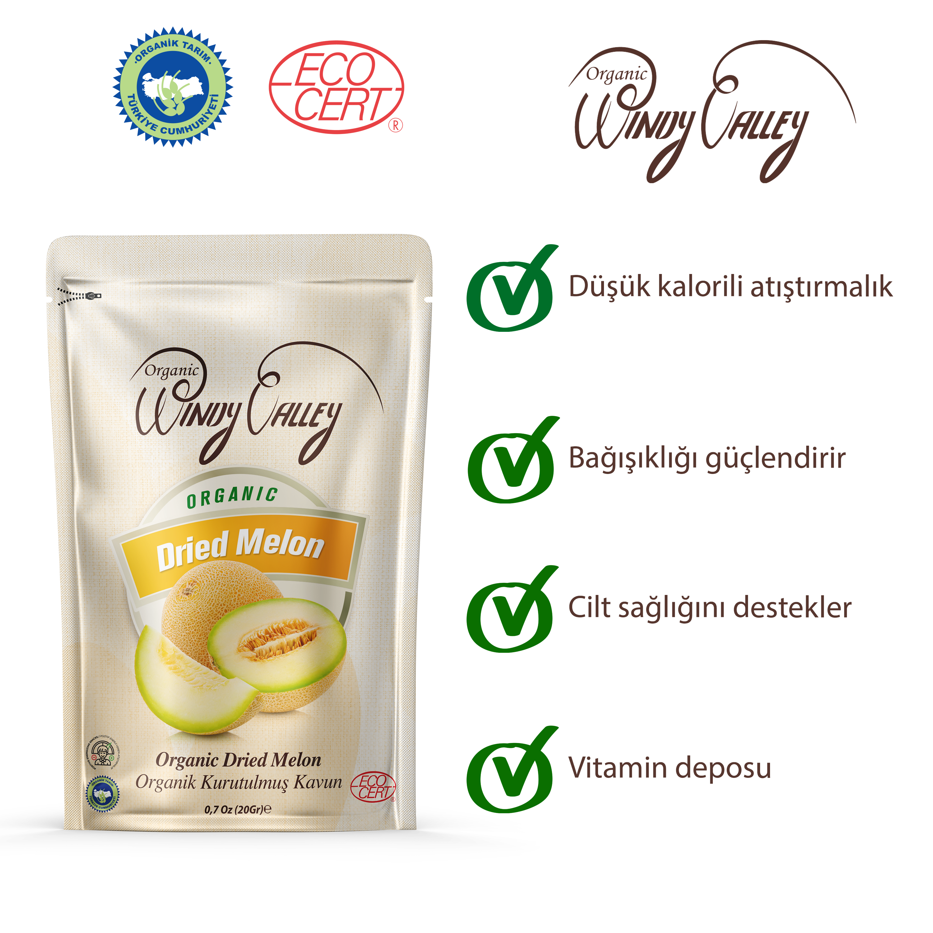  Organik  Kavun Cipsi (20 gr) 