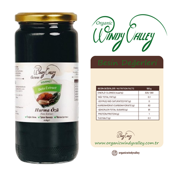 Gurme Hurma Özü (640 gr) Soğuk sıkım, Şeker ilavesiz, Gluten içermez  
