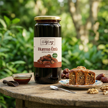 Gurme Hurma Özü (640 gr) Soğuk sıkım, Şeker ilavesiz, Gluten içermez  