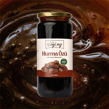 Gurme Hurma Özü (640 gr) Soğuk sıkım, Şeker ilavesiz, Gluten içermez  