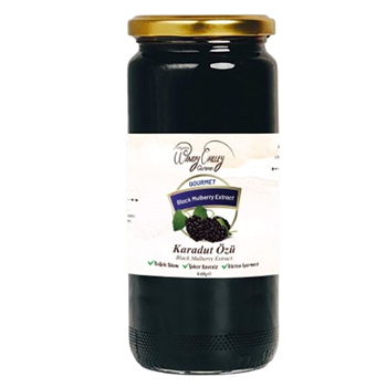 Gurme Karadut Özü  (640 gr ) Soğuk Sıkım, Şeker ilavesiz, Gluten içermez  