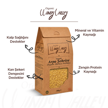 Organik Arpa Şehriye (500 gr) Yerli ürün 