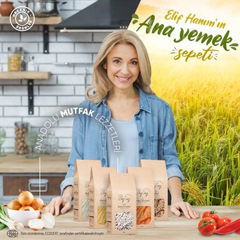 Organik Bakliyat Seti  5 Parça(Pirinç, Nohut,Kuru Fasulye, Kırmızı mercimek, Bulgur ) Yerli Ürünler