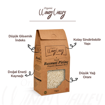 Organik Basmati Pirinç 750 gr