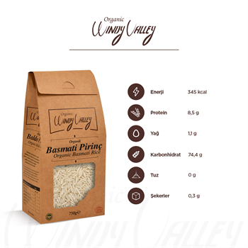 Organik Basmati Pirinç 750 gr