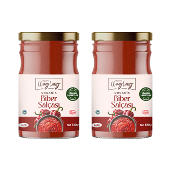 Organik Biber Salçası (610gr x2)