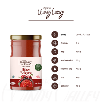 Organik Biber Salçası (610gr x2)