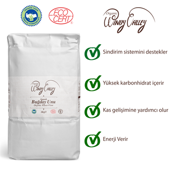 Organik Buğday Unu (2 kg) Yerli ürün  