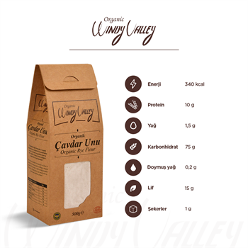 Organik Çavdar Unu (500 gr) Yerli ürün