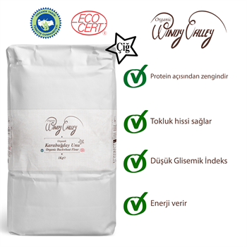 Organik Çiğ Karabuğday Unu (1 Kg)