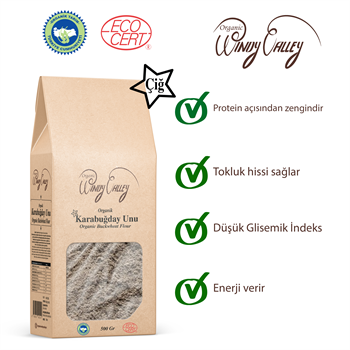 Organik Çiğ Karabuğday Unu (500 gr)