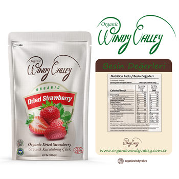Organik Çilek Cipsi 20 gr 