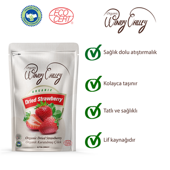 Organik Çilek Cipsi 20 gr 