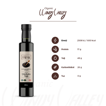 Organik Çörekotu Yağı (250 ml) Soğuk sıkım   