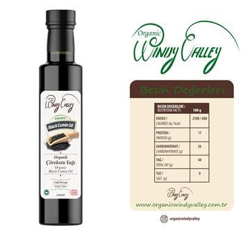 Organik Çörekotu Yağı (250 ml) Soğuk sıkım   