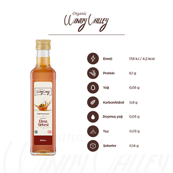 Organik Elma (500 ml) -  Alıç Sirkesi (500 ml)  Doğal Fermente 
