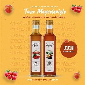 Organik Elma (500 ml) -  Alıç Sirkesi (500 ml)  Doğal Fermente 