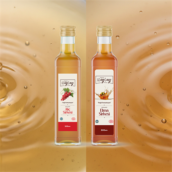 Organik Elma (500 ml) -  Alıç Sirkesi (500 ml)  Doğal Fermente 