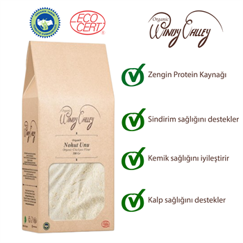 Organik Glutensiz Nohut Unu  (500 gr)  Yerli ürün 