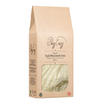 Organik Yeşil Mercimek Unu (500 gr) Glutensiz , Yerli ürün 
