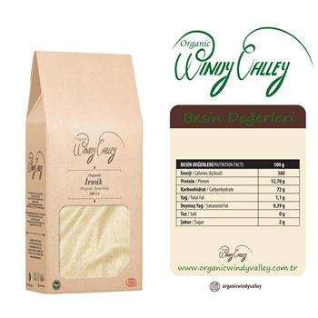 Organik İrmik (ince öğütülmüş ) (500 gr)  